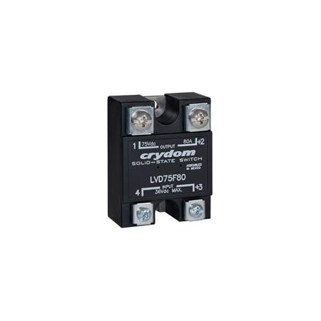 Crydom Solid State Relays - Industrial Mount 48V/80A 24.0/23.5V Ctrl Lvd W/Pad LVD75D80H